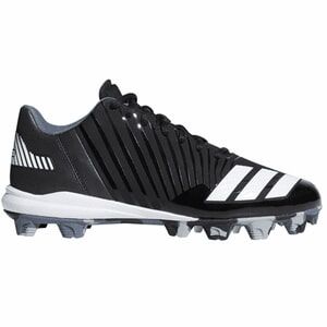 Black and white cleat shoe